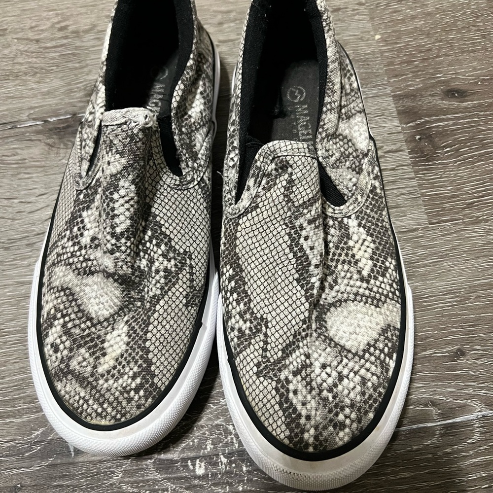 Snakeskin Slip-On Sneakers